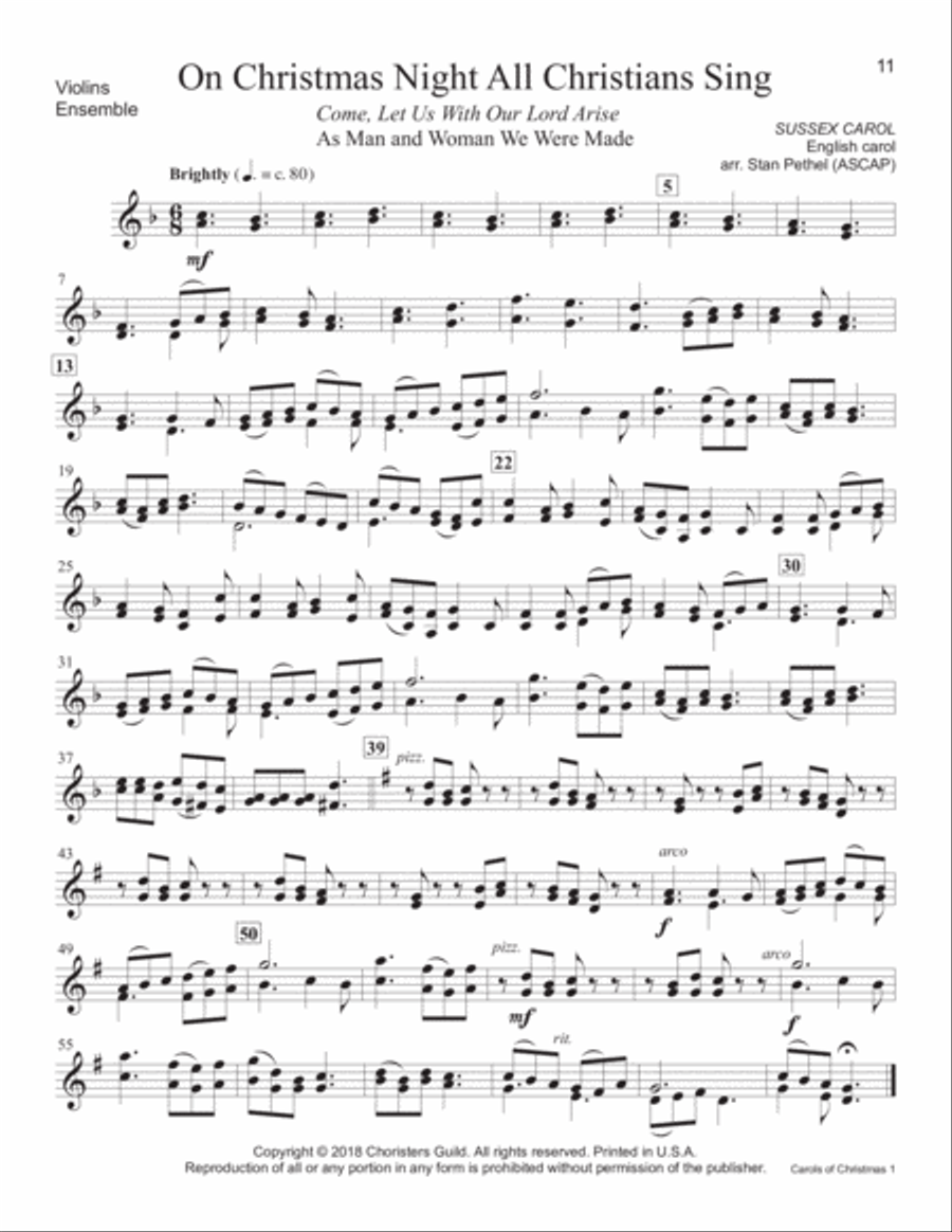Carols of Christmas, Set 1 - Violin(s) Violin scores gallery preview page 7