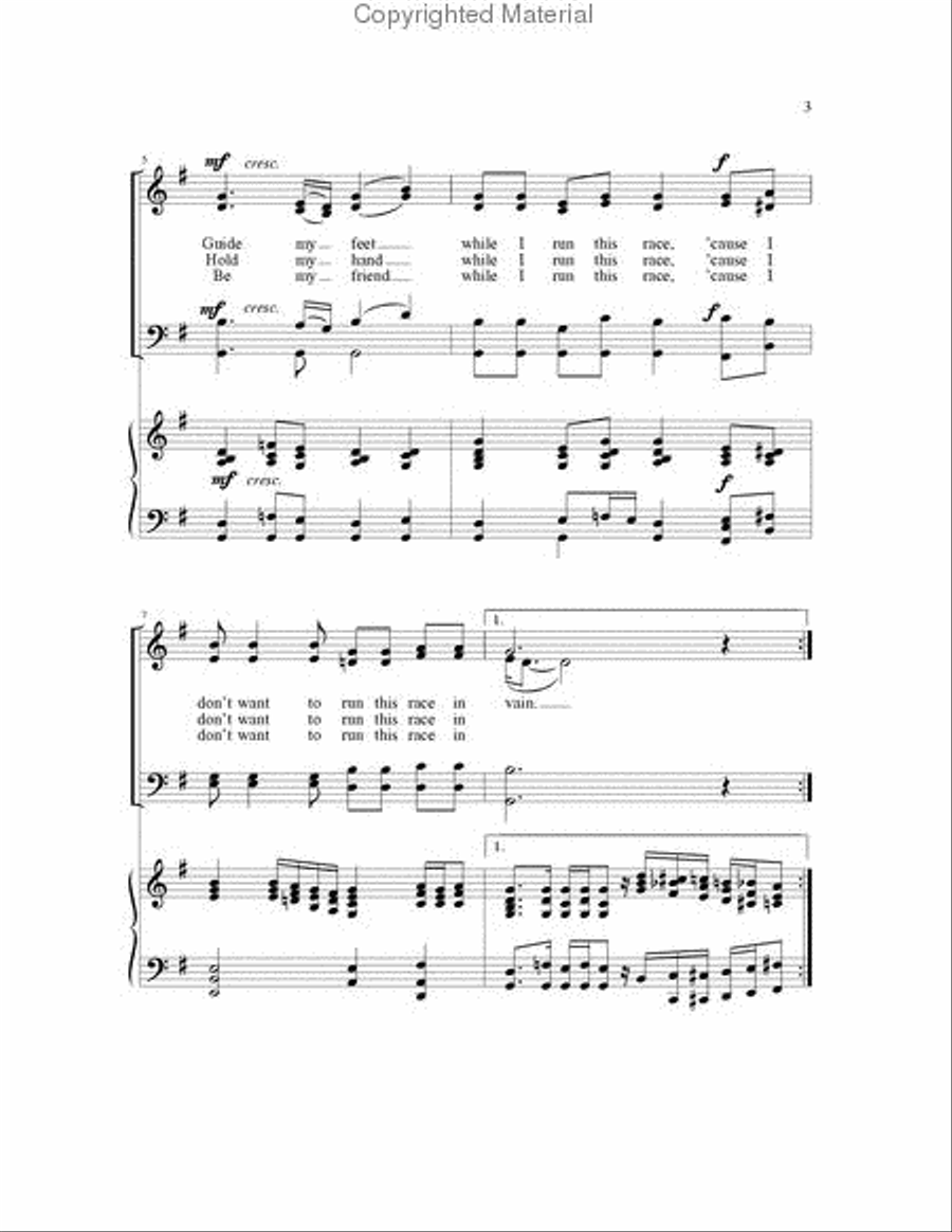 Guide My Feet Guide My Feet 4-Part scores gallery preview page 3