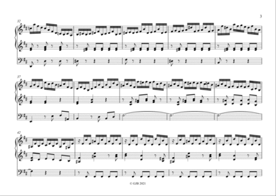 Bach Sinfonia to Cantata 29 for organ Organ Solo scores gallery preview page 3