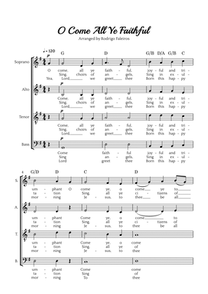 O Come All Ye Faithful (SATB choir)