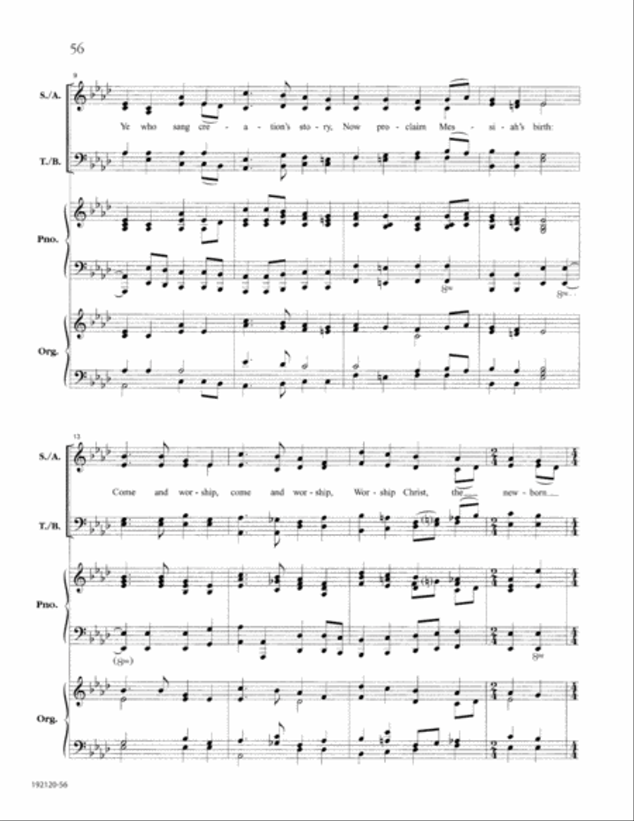 Let the People Sing at Christmas 4-Part scores gallery preview page 60