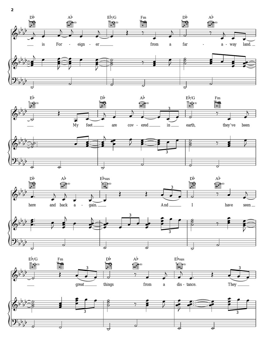 Move Forward Piano, Vocal, Guitar scores gallery preview page 2