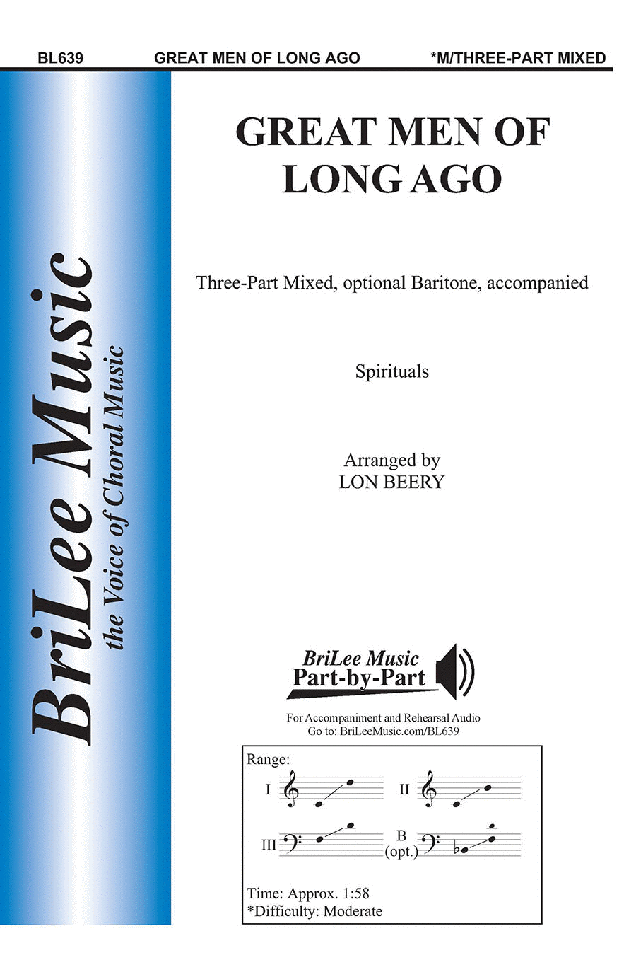 Great Men of Long Ago 3-Part scores gallery preview page 1