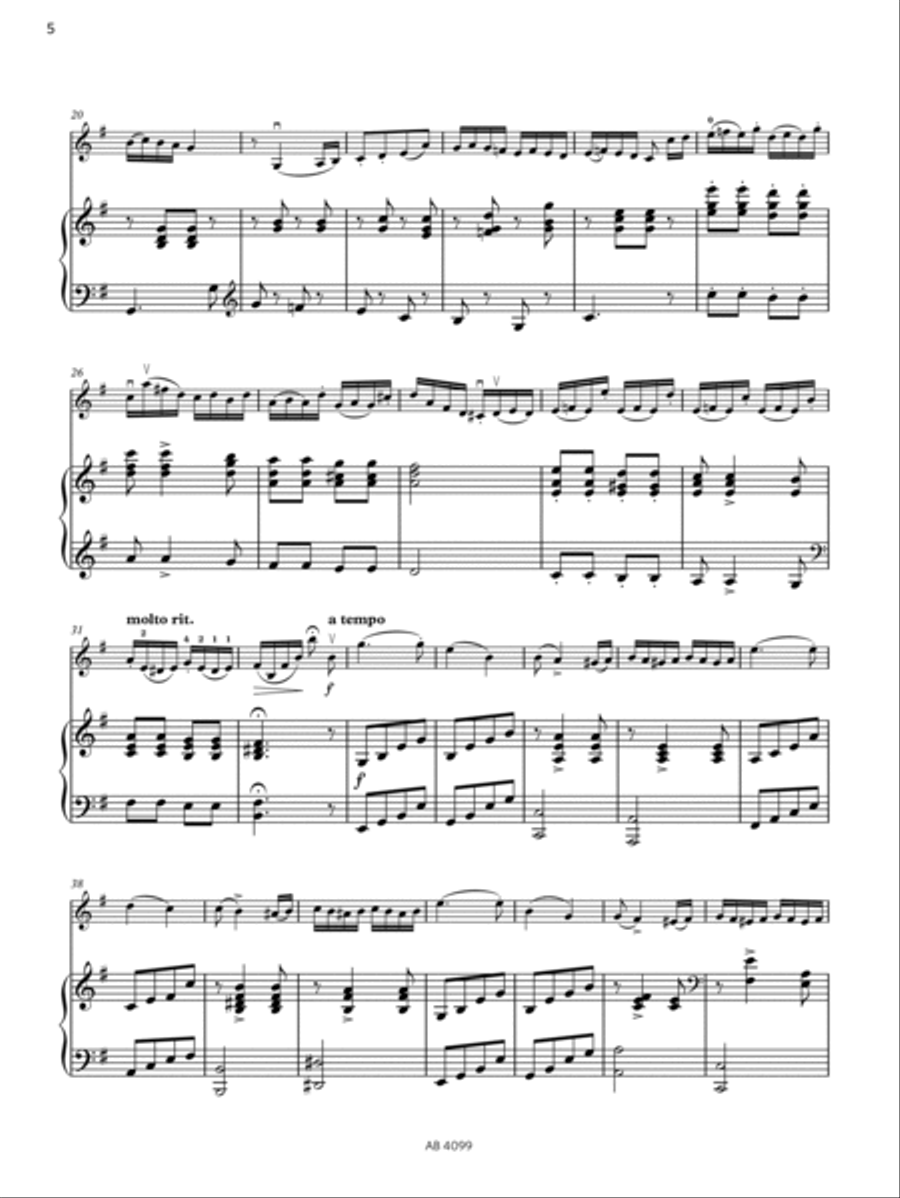 Czardas (Grade 5, C3, from the ABRSM Violin Syllabus from 2024) Violin Solo scores gallery preview page 5