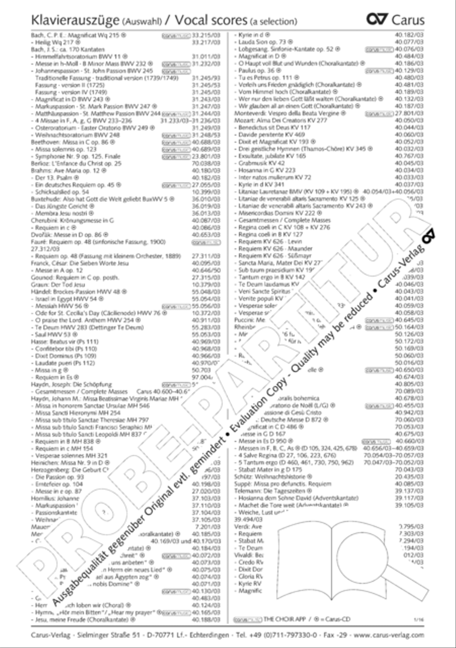 Petite Messe solennelle 4-Part scores gallery preview page 133