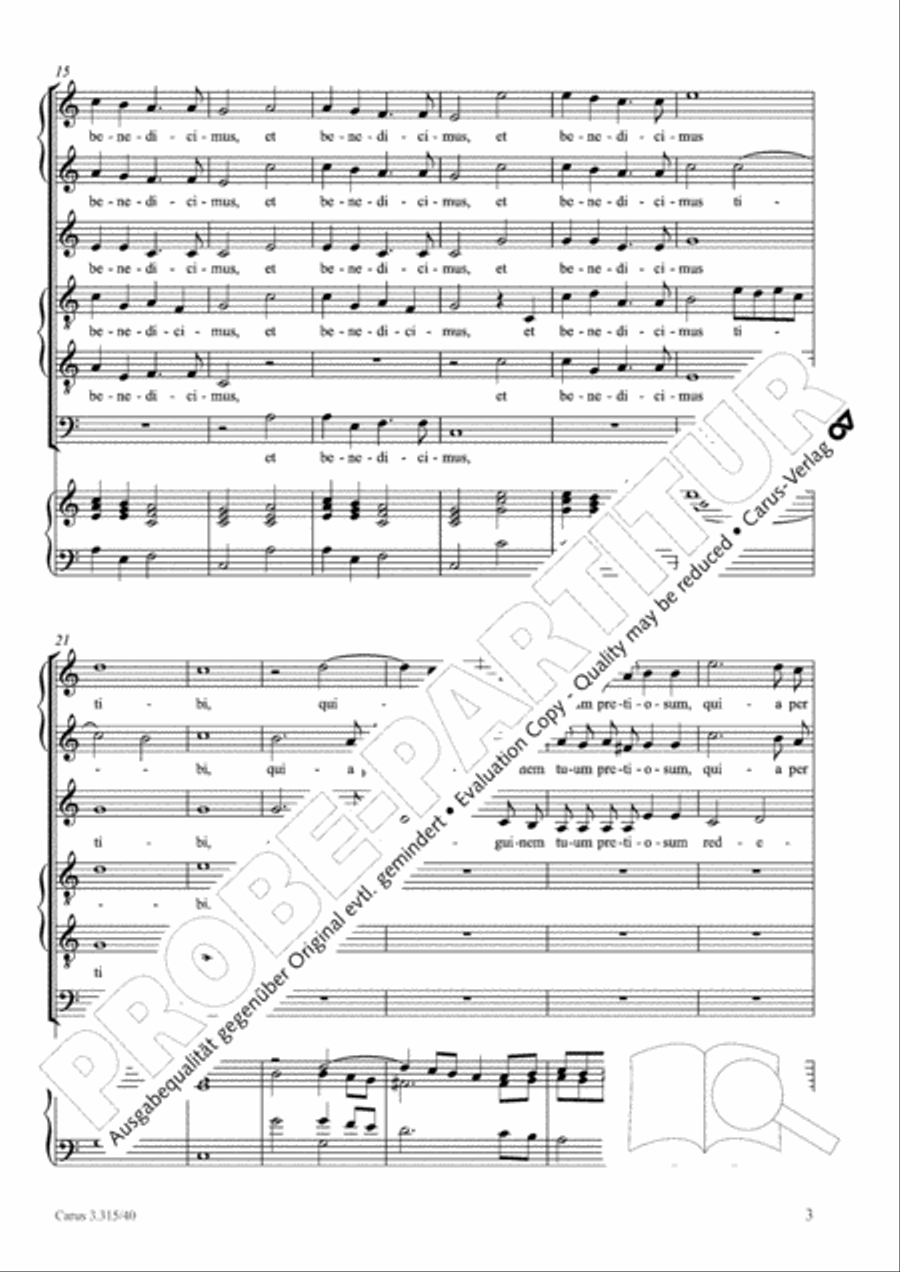 Adoramus te, Christe (Wir beten dich an, Christus) Choir scores gallery preview page 4