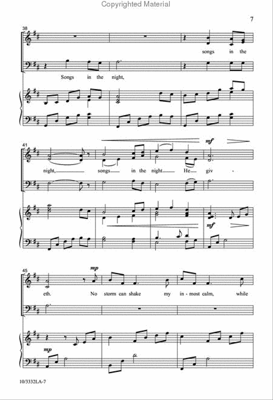 How Can I Keep From Singing? 3-Part scores gallery preview page 6