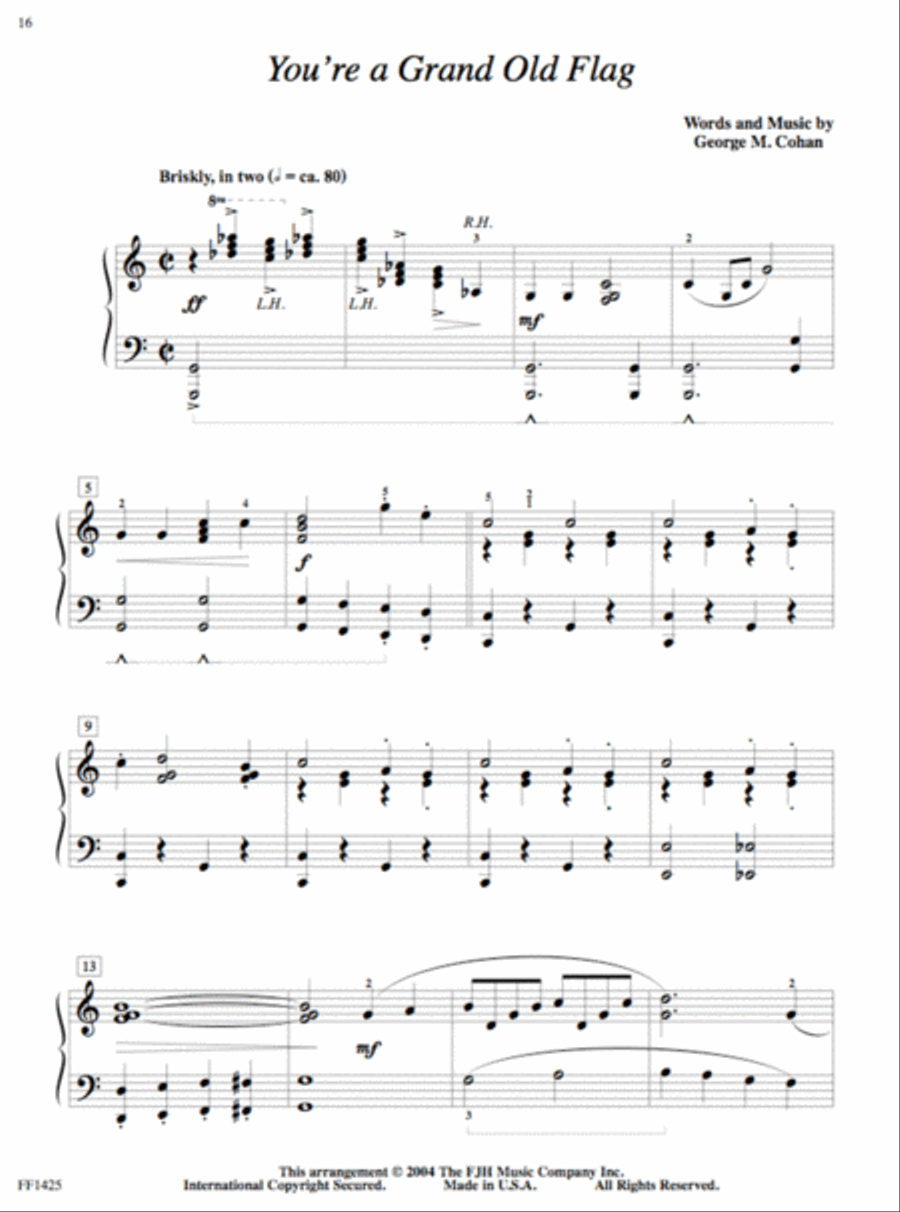 A Patriotic Celebration, Book 3 (NFMC) Piano Method scores gallery preview page 2