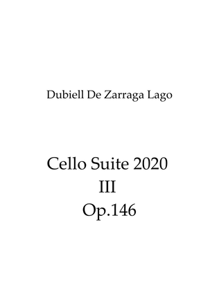Cello Suite 2020 III Op.146