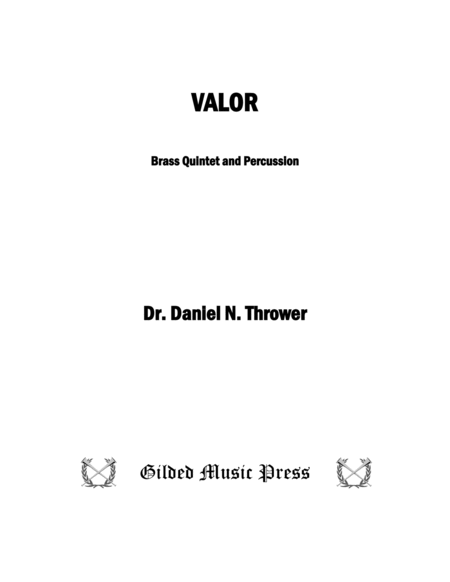 Valor (for Brass Quintet & Percussion) image number null