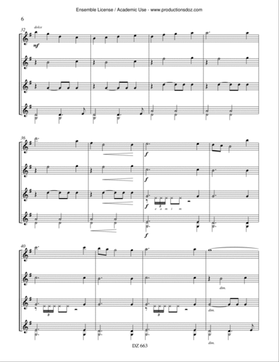 Festival - Flower Power Suite Guitar Ensemble scores gallery preview page 6