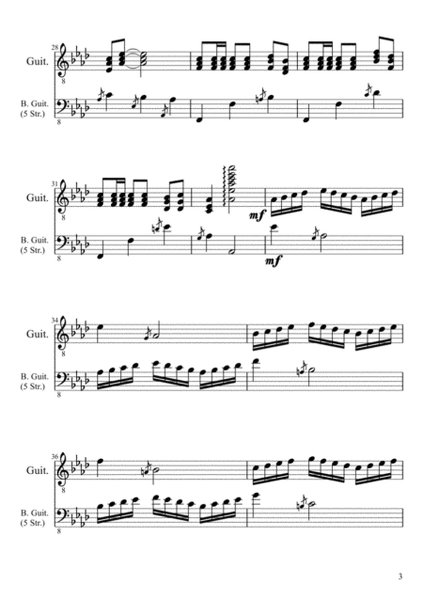 Opus 71b, "Serenata Appassionata" for Guitar & Bass Guitar image number null