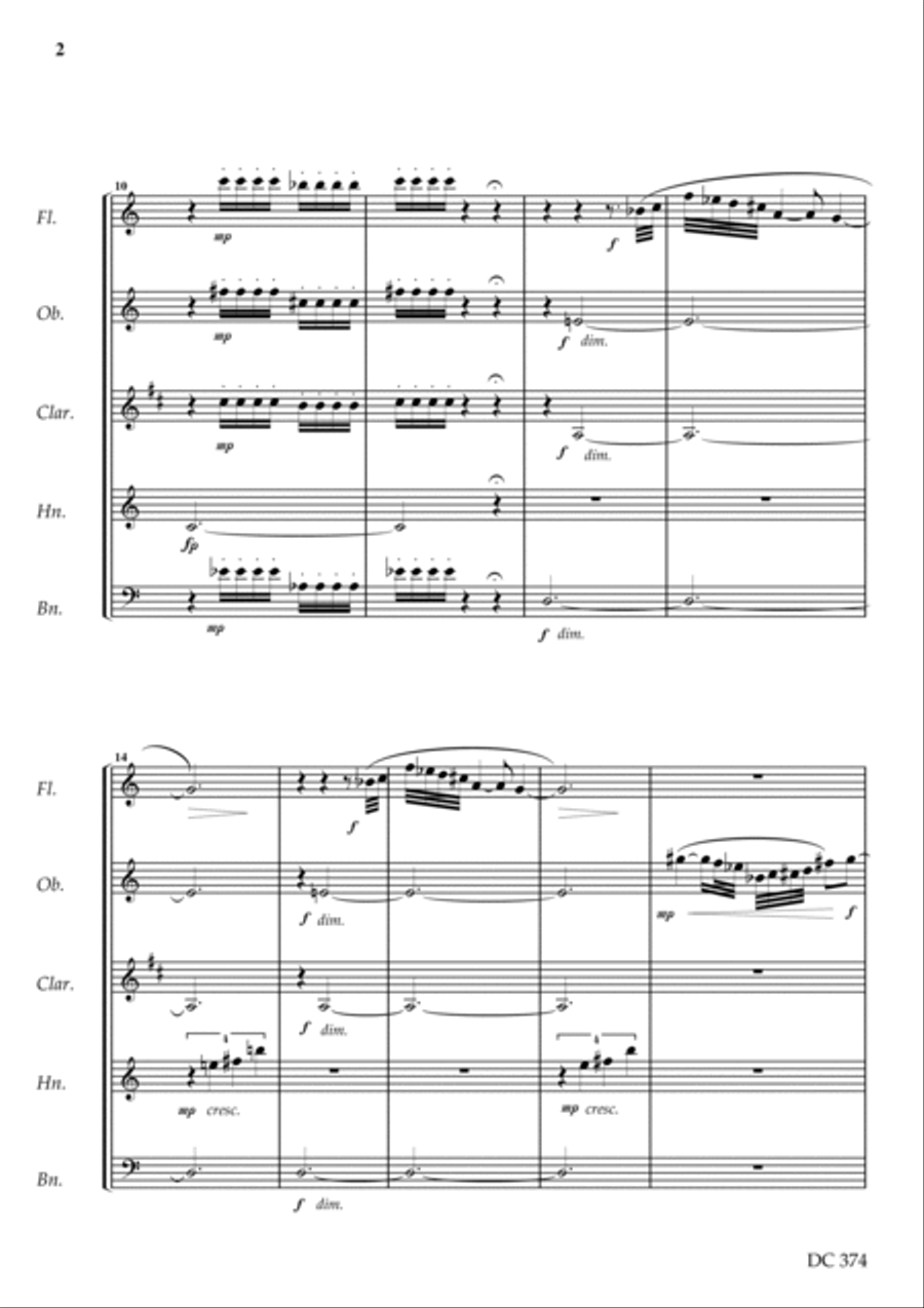 Wind Quintet Wind Quintet Woodwind Quintet scores gallery preview page 2