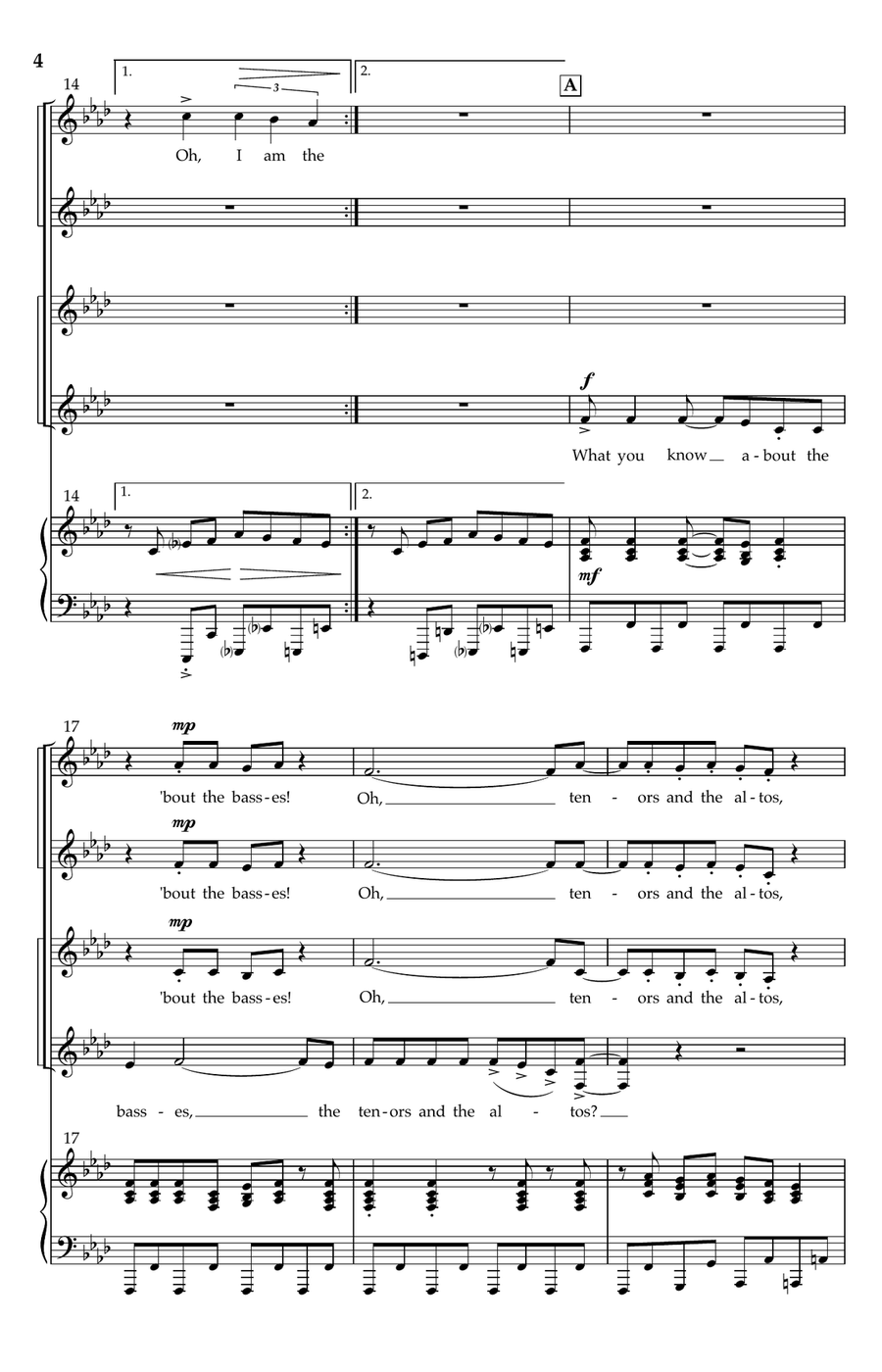 Music Everywhere! 4-Part scores gallery preview page 3