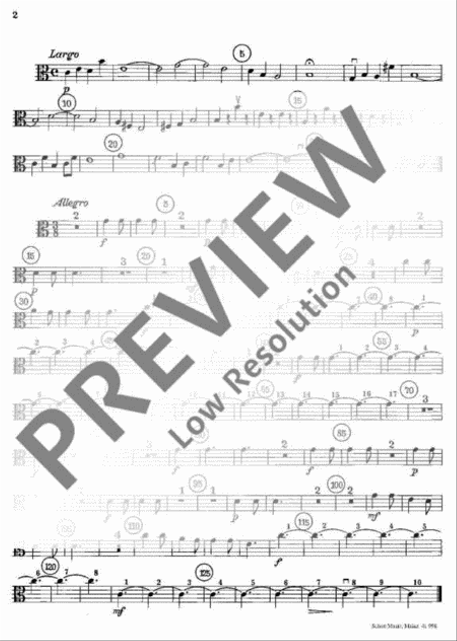 Concerto grosso C Major Viola scores gallery preview page 3