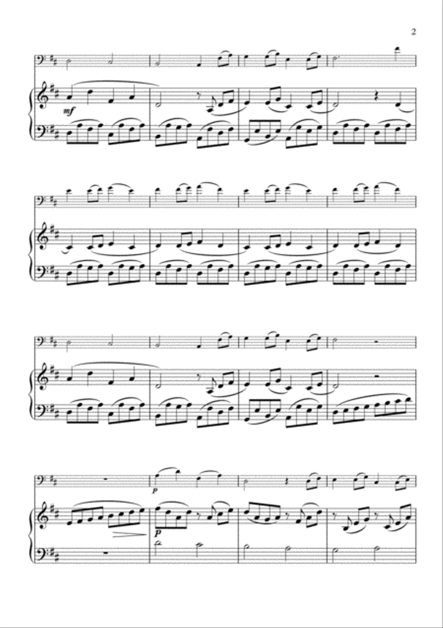 Still, Still, Still - Cello & Piano Still, Still, Still - Cello & Piano Piano scores gallery preview page 3