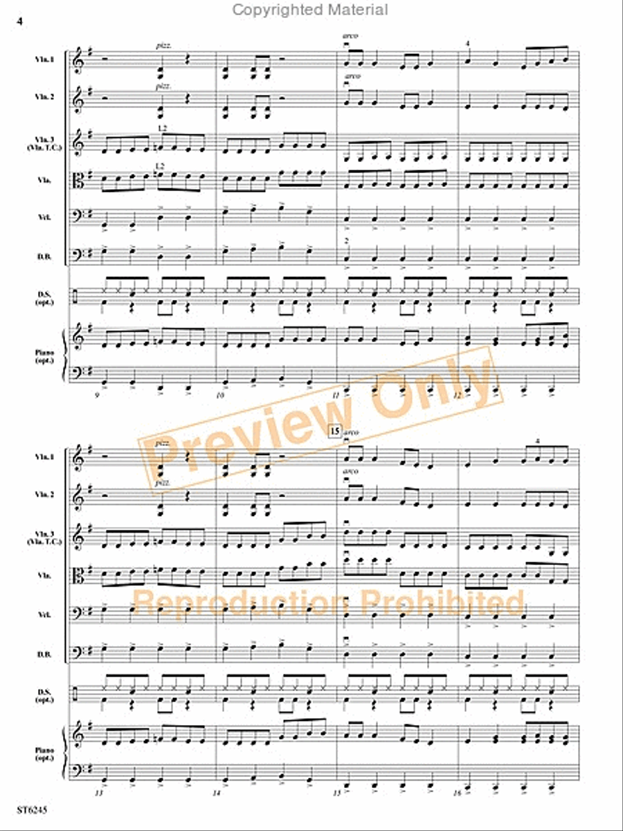 Rocket Out! String Orchestra scores gallery preview page 3