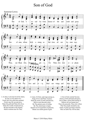 Son of God, eternal Saviour. A new tune to a wonderful old hymn.