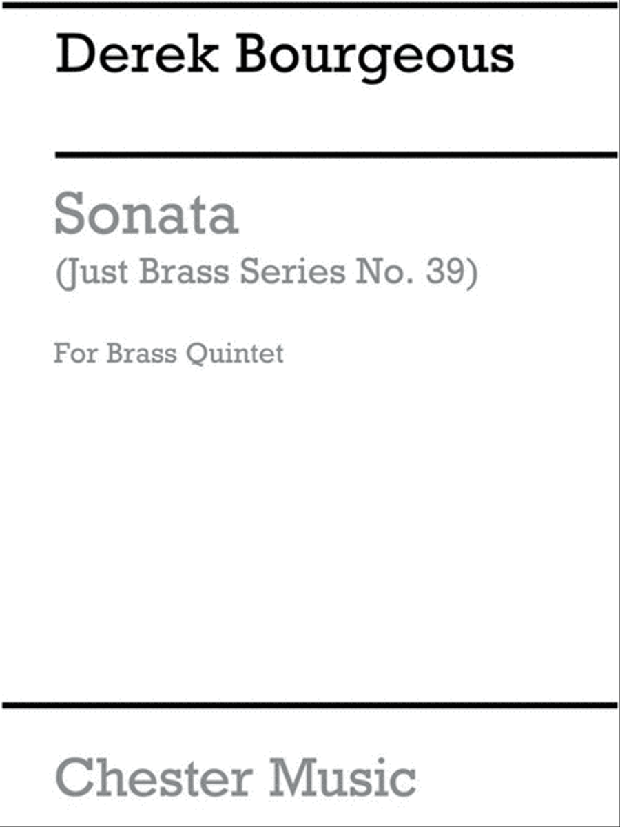 Just Brass 39 Sonata 4 Brass Bourgeois Brass Quintet scores gallery preview page 1