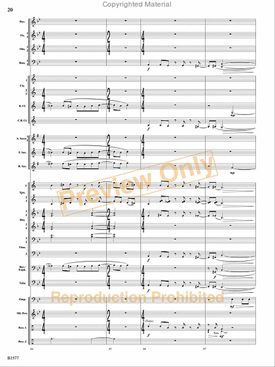 Evocatio Evocatio Concert Band scores gallery preview page 21