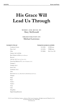 Book cover for His Grace Will Lead Us Through - Orchestral Score and Parts