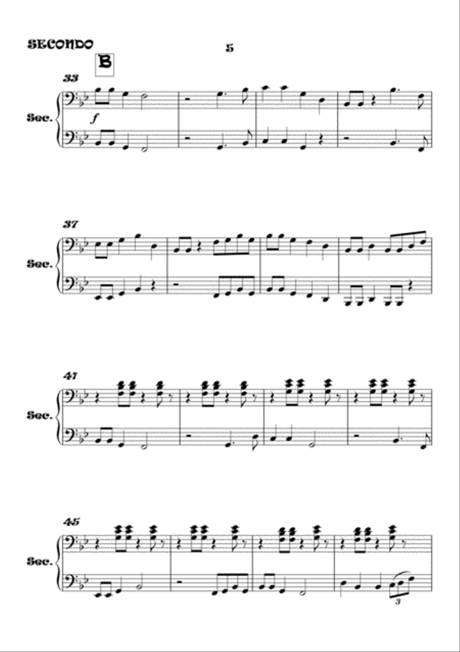 Don't Worry, Be Happy 1 Piano, 4-Hands scores gallery preview page 6