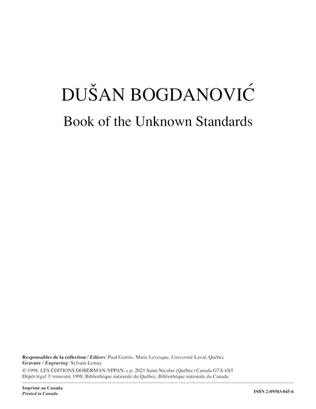 Book cover for Book of the Unknown Standards