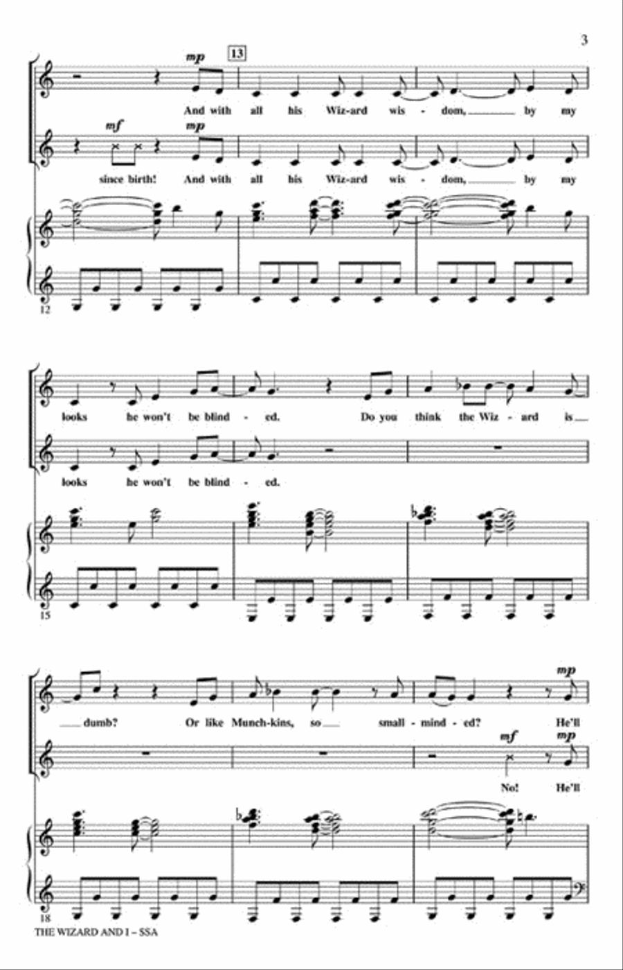 The Wizard and I SSA scores gallery preview page 3