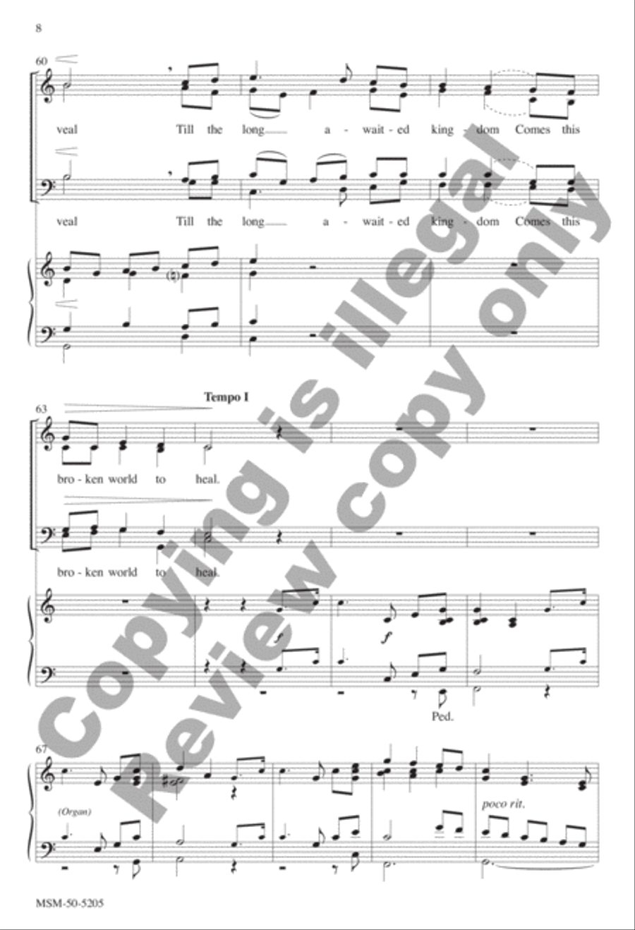 Clouds of Witnesses Surround Us 4-Part scores gallery preview page 8