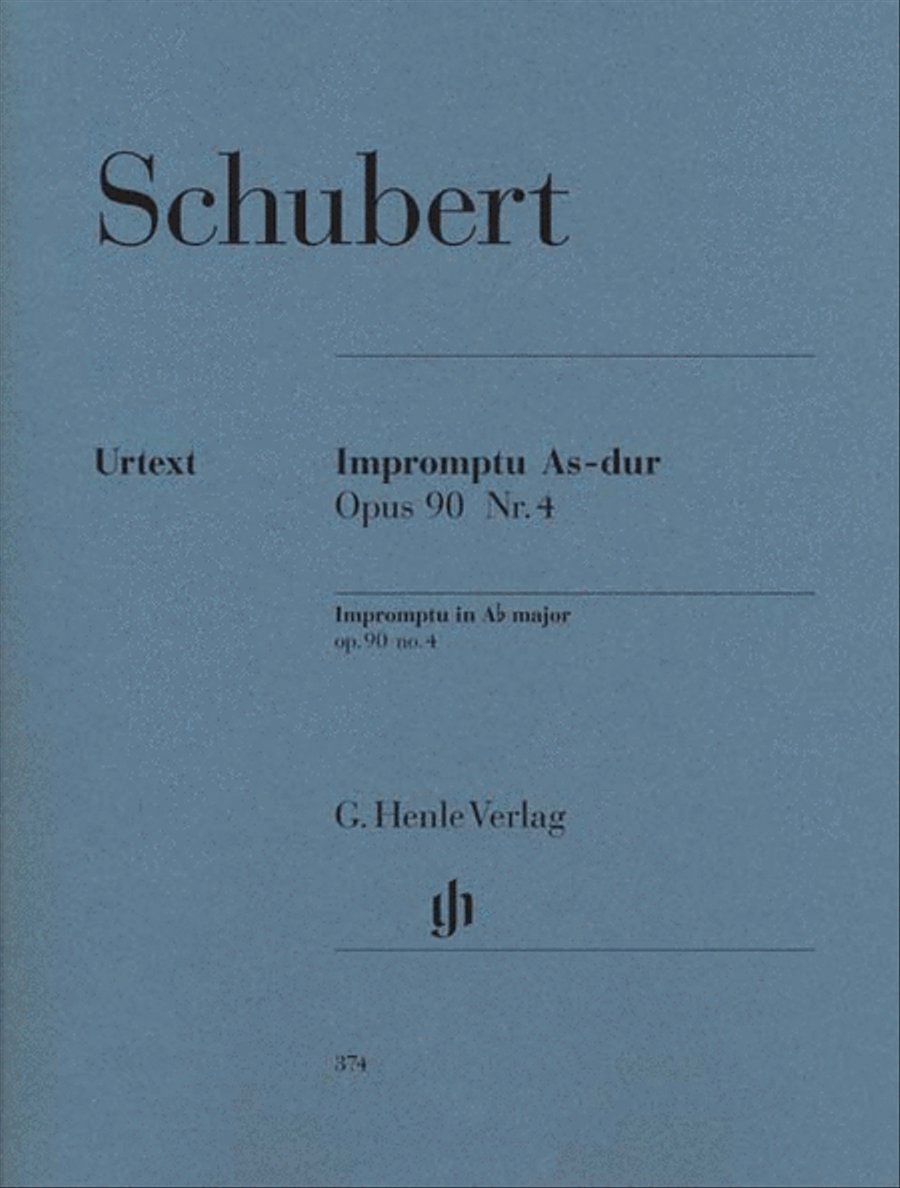 Impromptu A Flat Major Op. 90 D 899 Piano Solo scores gallery preview page 1
