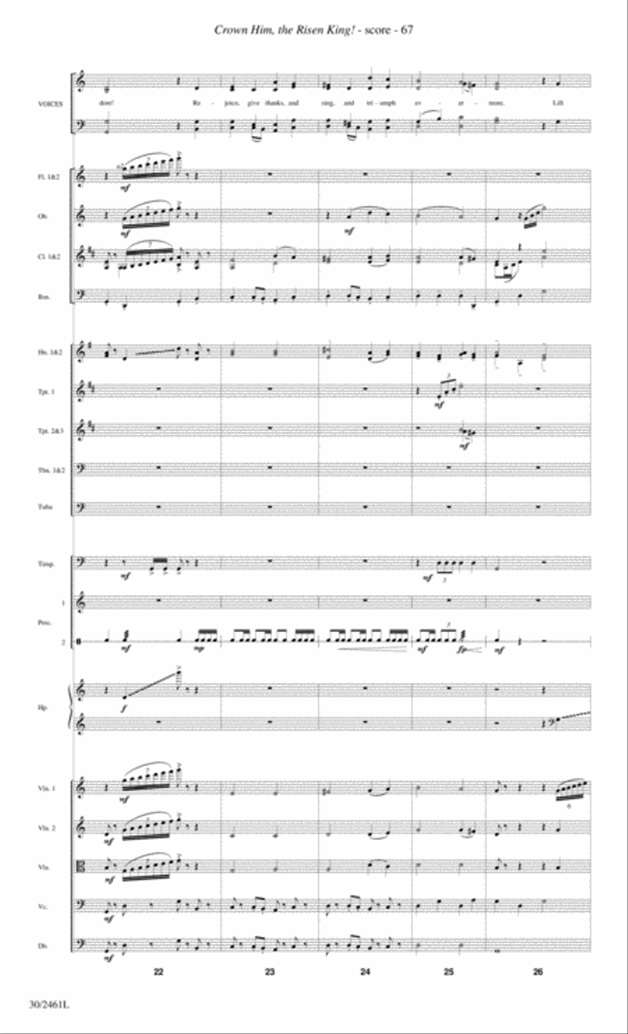 Journey to the Cross - Orchestral Score and Parts Choir scores gallery preview page 69