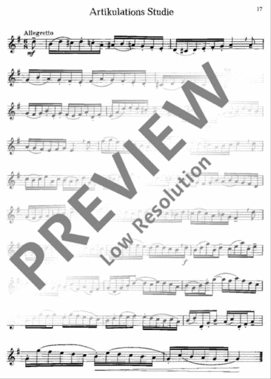 Spielstücke und Etüden Cornet scores gallery preview page 18
