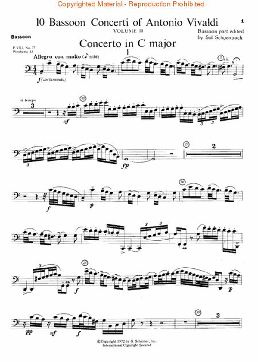 10 Bassoon Concerti, Vol. 2