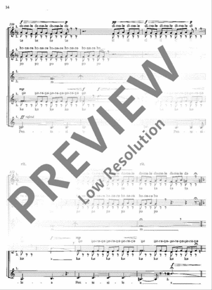 Amazones Amazones Women's Choir scores gallery preview page 14