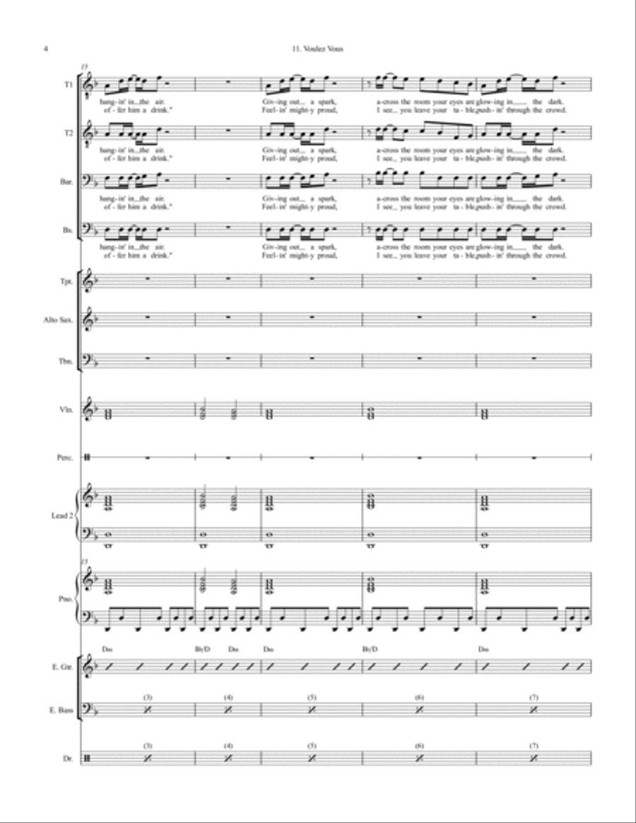 Voulez-vous Large Ensemble scores gallery preview page 4
