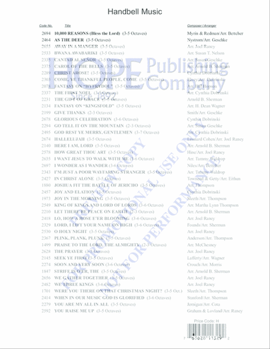 A Song of Gladness 5-Octaves scores gallery preview page 12
