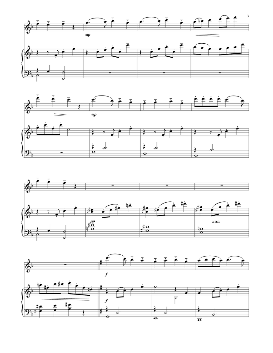 Deck The Hall Flute Solo scores gallery preview page 3
