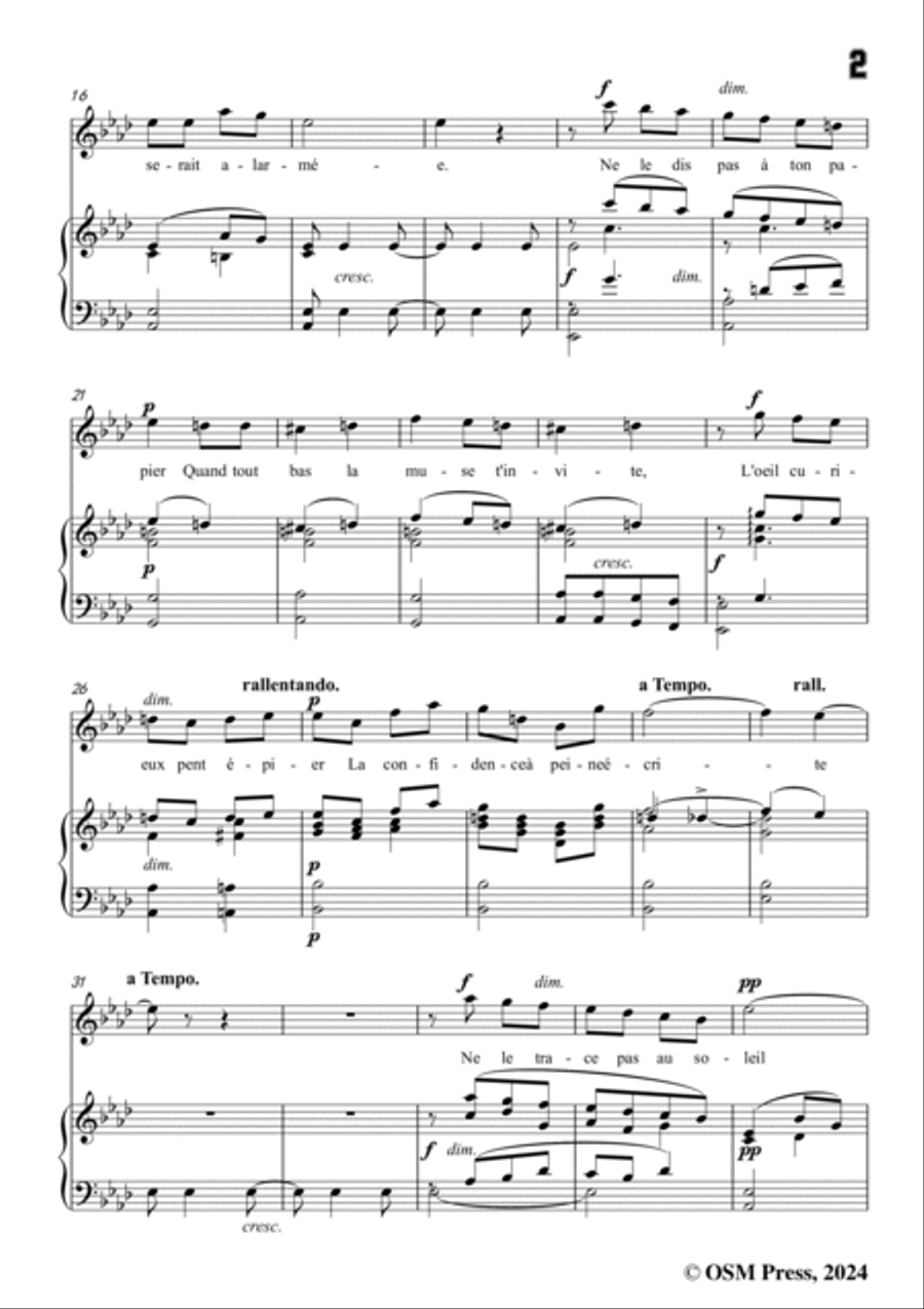 B. Godard-Discrétion,in A flat Major,Op.8 No.4 Voice scores gallery preview page 3