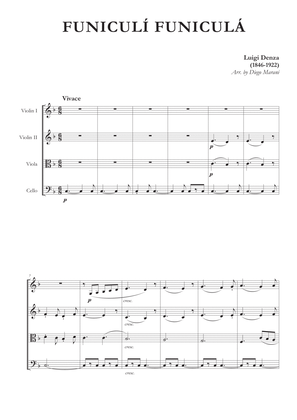 Book cover for Funiculì Funiculà for String Quartet