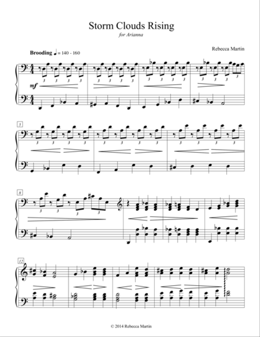 Storm Clouds Rising Piano Method scores gallery preview page 1