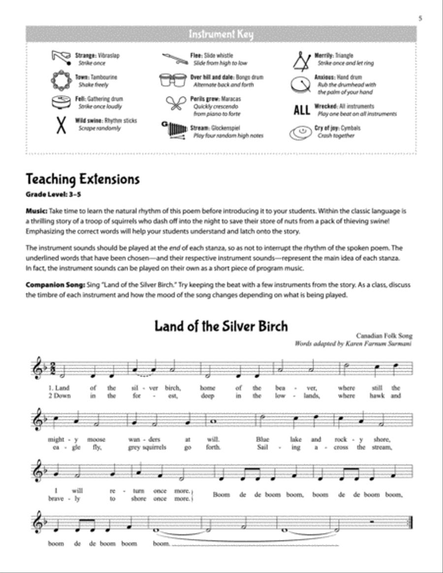 Sound Stories Round the Year Classroom Materials scores gallery preview page 9
