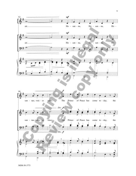 Hosannas Everywhere (Choral Score) image number null