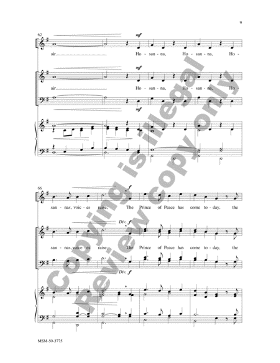 Hosannas Everywhere Hosannas Everywhere 4-Part scores gallery preview page 9