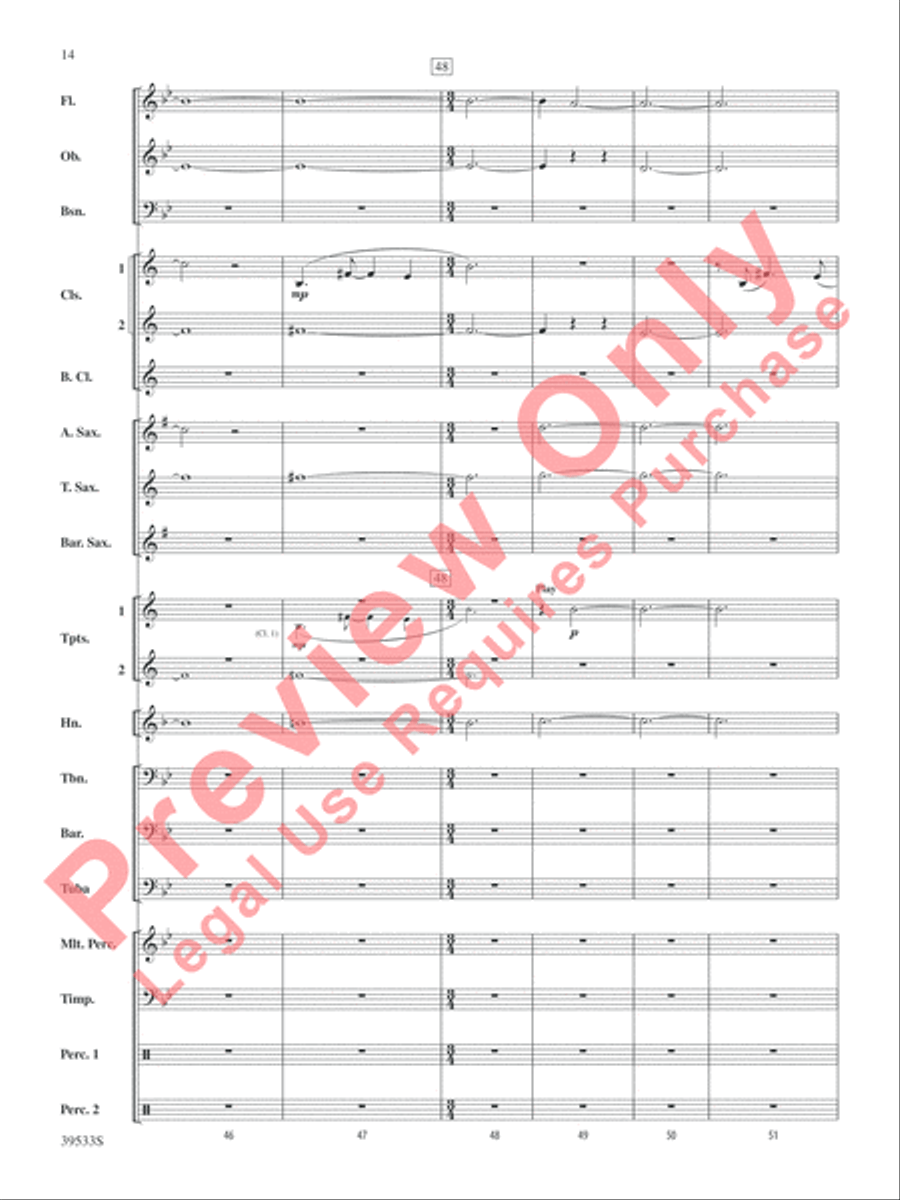 Dark Shadows (from the Original Motion Picture Soundtrack) Concert Band scores gallery preview page 15