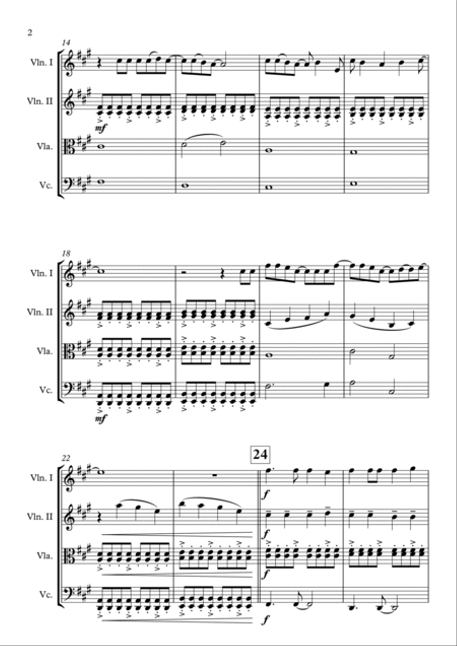 Numb String Quartet scores gallery preview page 2