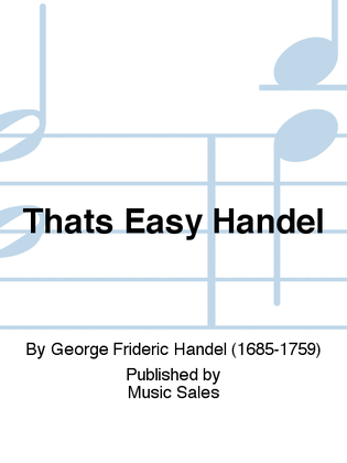 Book cover for Thats Easy Handel