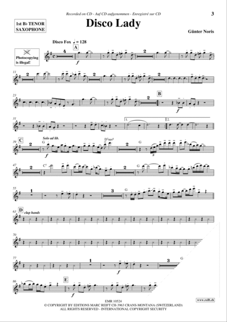 Play The 1st Tenor Sax With The Ballroom Dance Orchestra Vol. 4 Tenor Saxophone scores gallery preview page 4