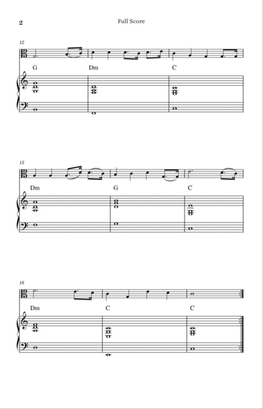 Christ Arose Viola scores gallery preview page 2