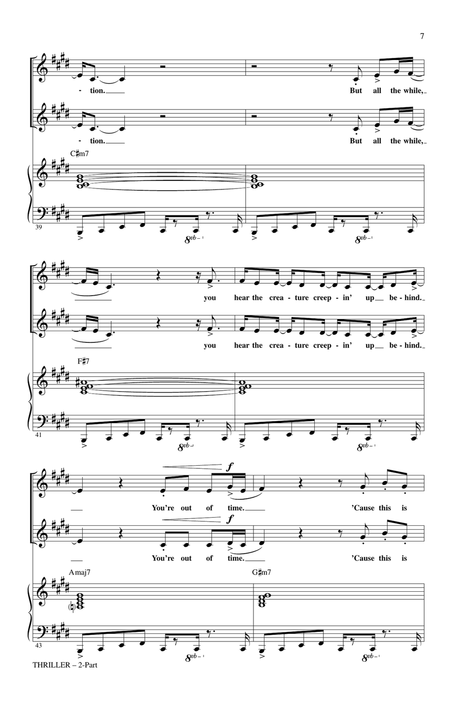 Thriller 2-Part scores gallery preview page 6