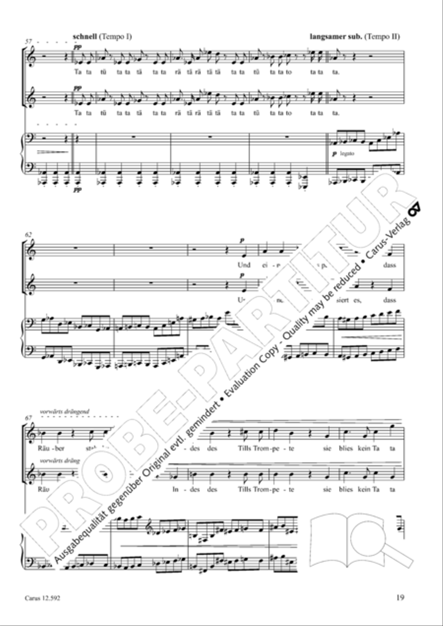Eulenspiegeleien op. 146. Drei Eulenspiegelszenen Collection / Songbook scores gallery preview page 20